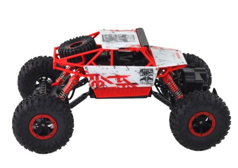 Auto Terenowe Zdalnie Sterowane RC 1:18 2.4G Czerwone LEAN Toys