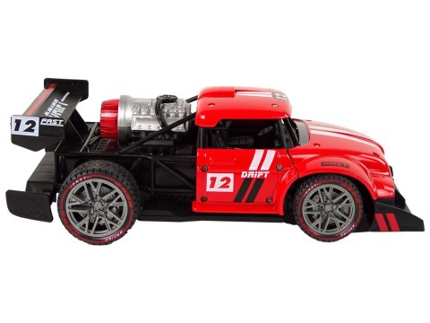 Auto Zdalnie Sterowane Sportowe R/C 1:16 Czerwone Para Wodna LEAN Toys