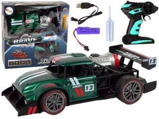 Auto Zdalnie Sterowane Sportowe R/C 1:16 Zielone Para Wodna LEAN Toys