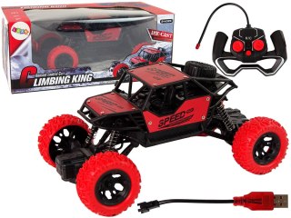 Auto Zdalnie Sterowane Terenowe R/C 1:18 Czerwone LEAN Toys