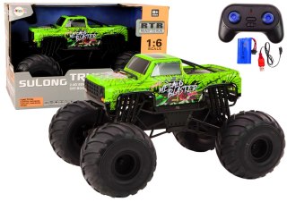 Duże Auto Terenowe Zdalnie Sterowane 2.4G RC 1:6 Zielony LEAN Toys