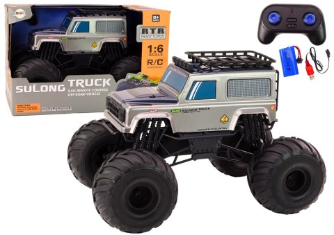 Duże Auto Terenowe Zdalnie Sterowane Suv 2.4G RC 1:6 Siwy LEAN Toys