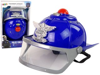 Kask Policjanta Hełm Policyjny Dźwięk LEAN Toys