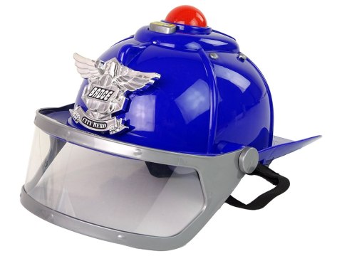 Kask Policjanta Hełm Policyjny Dźwięk LEAN Toys