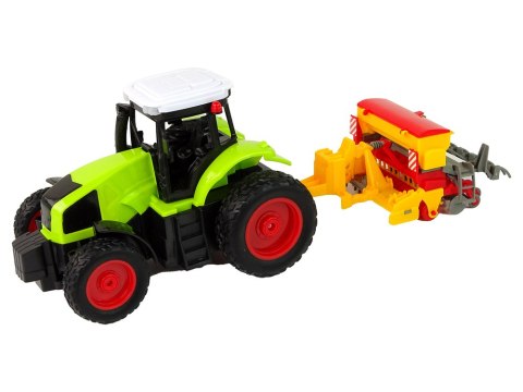 Pojazd Rolniczy Traktor Z Prasą R/C 1:16 Zielony LEAN Toys