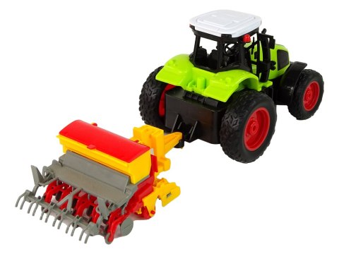 Pojazd Rolniczy Traktor Z Prasą R/C 1:16 Zielony LEAN Toys