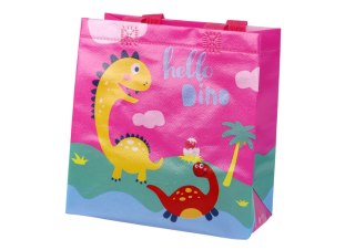 Torba Prezentowa Dinozaur Różowa 23cm x 21,5cm x 11cm LEAN TOYS