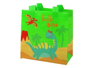 Torba Prezentowa Dinozaur Zielona 23cm x 21,5cm x 11cm LEAN TOYS