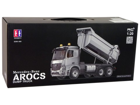 Wywrotka Metalowa Mercedes Arocs Ciężarówka R/C Aplikacja E590-003 Double E