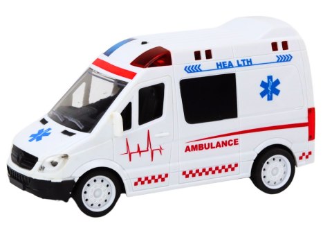 Zdalnie Sterowana Karetka Ambulans RC Światła Dźwięki Biała LEAN Toys