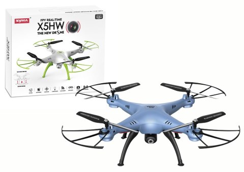 Zdalnie Sterowany Dron X5HW SYMA Niebieski LEAN Toys