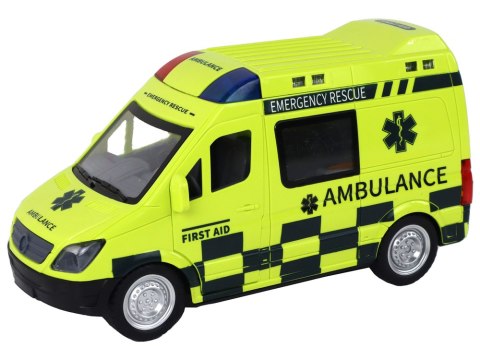 Zdalnie Sterowany Żółty Ambulans Ze Światłami LEAN Toys