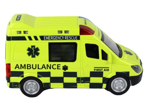 Zdalnie Sterowany Żółty Ambulans Ze Światłami LEAN Toys