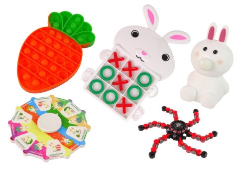 Zestaw Zabawek Wielkanocnych Fidget Toys Antystresowe 24 Elementów LEAN Toys