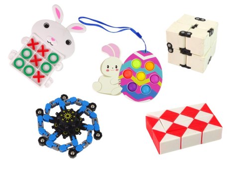 Zestaw Zabawek Wielkanocnych Fidget Toys Antystresowe 36 Elementów LEAN Toys