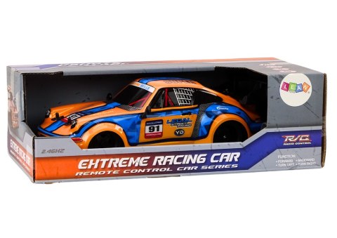 Autko Zdalnie Sterowane RC 1:16 Gumowe Koła Drift Pomarańczowy LEAN Toys