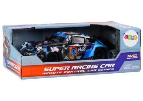 Autko Zdalnie Sterowane RC 1:18 Gumowe Koła Drift Niebieski LEAN Toys