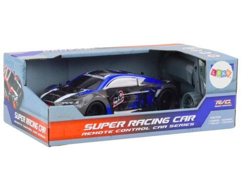 Autko Zdalnie Sterowane RC 1:18 Gumowe Koła Drift Niebieski LEAN Toys