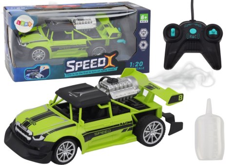 Autko Zdanie Sterowane RC 1:20 Efekt Dymny Światła Zielony LEAN Toys