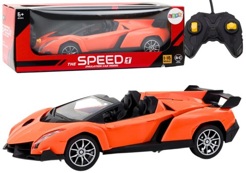 Auto Samochód Sportowy Zdalnie Sterowany RC 1:16 Pomarańczowy LEAN Toys