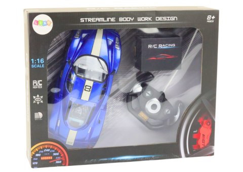 Auto Sportowe Zdalnie Sterowane Na Pilota 1:16 R/C Niebieskie LEAN Toys