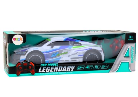 Auto Sportowe Zdalnie Sterowane RC 1:10 25km/h Światła Biały LEAN Toys