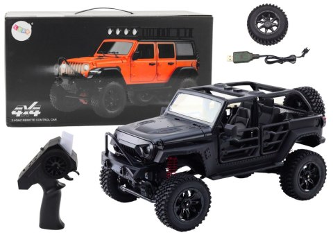 Auto Terenowe Zdalnie Sterowane RC 2.4G Napęd 4x4 Czarny LEAN Toys