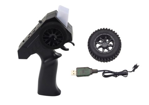 Auto Terenowe Zdalnie Sterowane RC 2.4G Napęd 4x4 Siwy LEAN Toys