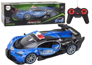 Auto Zdalnie Sterowane RC Policyjne w Skali 1:12 Niebieski LEAN Toys