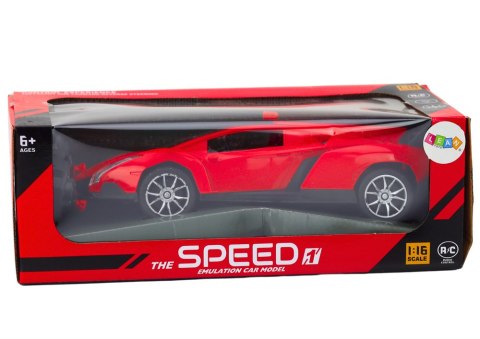 Samochód RC 1:16 Zdalnie Sterowany Sportowy Czerwone Auto LEAN Toys