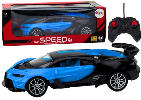 ﻿Samochód Sportowy Zdalnie Sterowany Auto RC Niebieski1:16 LEAN Toys