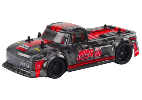 Zdalnie Sterowane Auto Pick-Up RC 1:18 Gumowe Opony Czerwony LEAN Toys