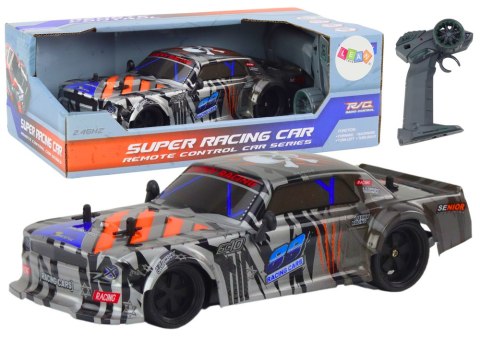 Zdalnie Sterowane Sportowe Auto RC 1:18 Szare LEAN Toys