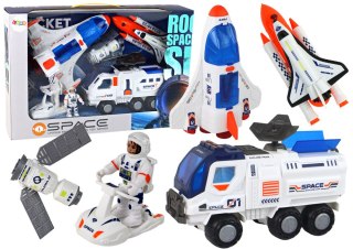 Zestaw Misja Kosmiczna Rakieta Kosmos Statki Space Pojazdy 7 ele LEAN Toys