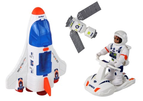 Zestaw Misja Kosmiczna Rakieta Kosmos Statki Space Pojazdy 7 ele LEAN Toys