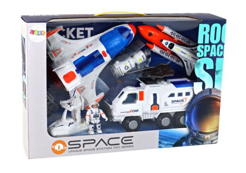 Zestaw Misja Kosmiczna Rakieta Kosmos Statki Space Pojazdy 7 ele LEAN Toys