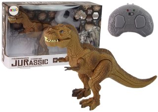 Dinozaur Zdalnie Sterowany Brąz Tyranozaur Dźwięk LEAN Toys