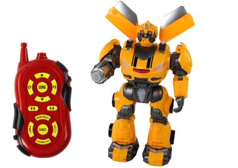 Duży Robot Zdalnie Sterowany R/C Żółty Dźwięk Światła LEAN Toys