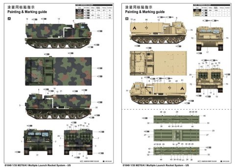 Model plastikowy M270/A1 Multiple Launch Rocket System Trumpeter