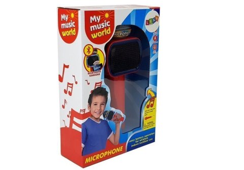 Mikrofon Dziecięcy Bezprzewodowy Karaoke Głośnik Bluetooth Czerwony LEAN Toys