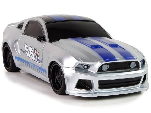 Sportowe Szybkie Auto Zdalnie Sterowane R/C Srebrne 1:24 Speed King LEAN Toys