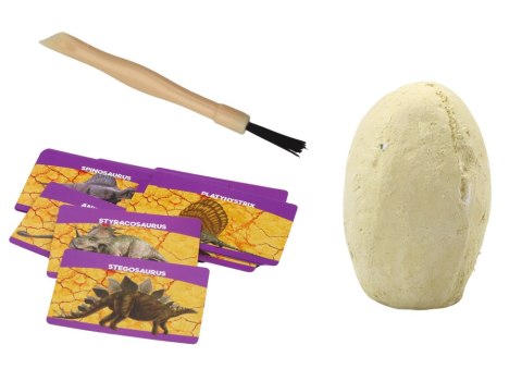 Zestaw Archeologiczny Wykopaliska Dinozaury Jaja Karty 12 Sztuk LEAN Toys