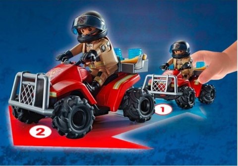 Zestaw z figurką City Action 71090 Pożarniczy Speed Quad Playmobil