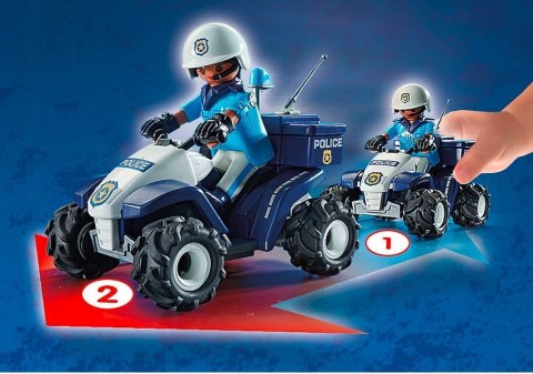 Zestaw z figurką City Action 71092 Policyjny Speed Quad Playmobil