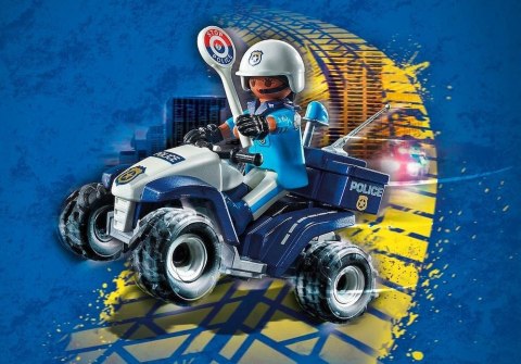 Zestaw z figurką City Action 71092 Policyjny Speed Quad Playmobil