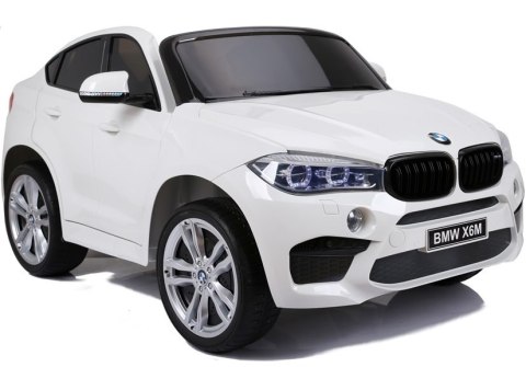 Auto Na Akumulator NOWE BMW X6M Białe LEAN CARS