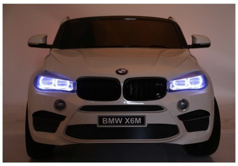 Auto Na Akumulator NOWE BMW X6M Białe LEAN CARS