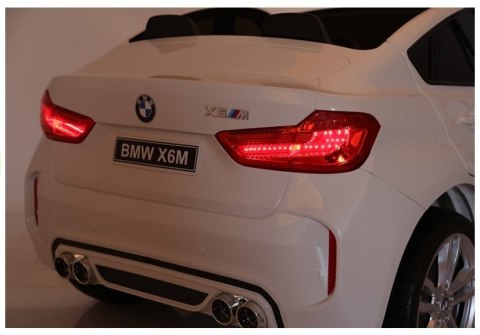 Auto Na Akumulator NOWE BMW X6M Białe LEAN CARS