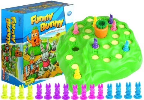 Gra Rodzinna Króliki Funny Bunny Wyścig Po Marchew LEAN Toys