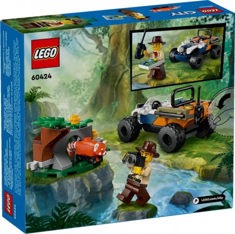 Klocki City 60424 Quad badacza dżungli z pandą czerwoną LEGO